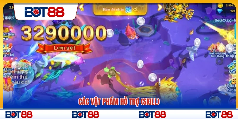 Hệ thống vật phẩm hỗ trợ và kỹ năng trong game bắn cá Thần Tài